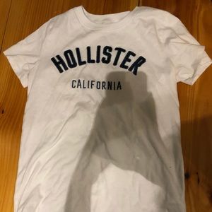 White and Navy Hollister TShirt